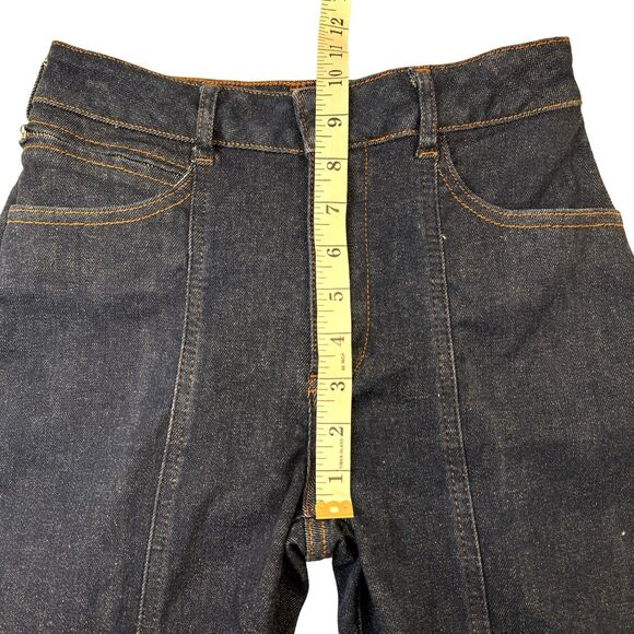 Anthropologie Pilcro Jeans Size 27 Front Seam Dark Wash Straight Leg Cropped - Picture 8 of 13